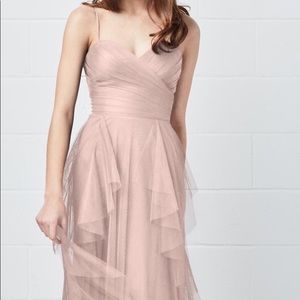 Waters blush tulle bridesmaids or prom fairytale dress